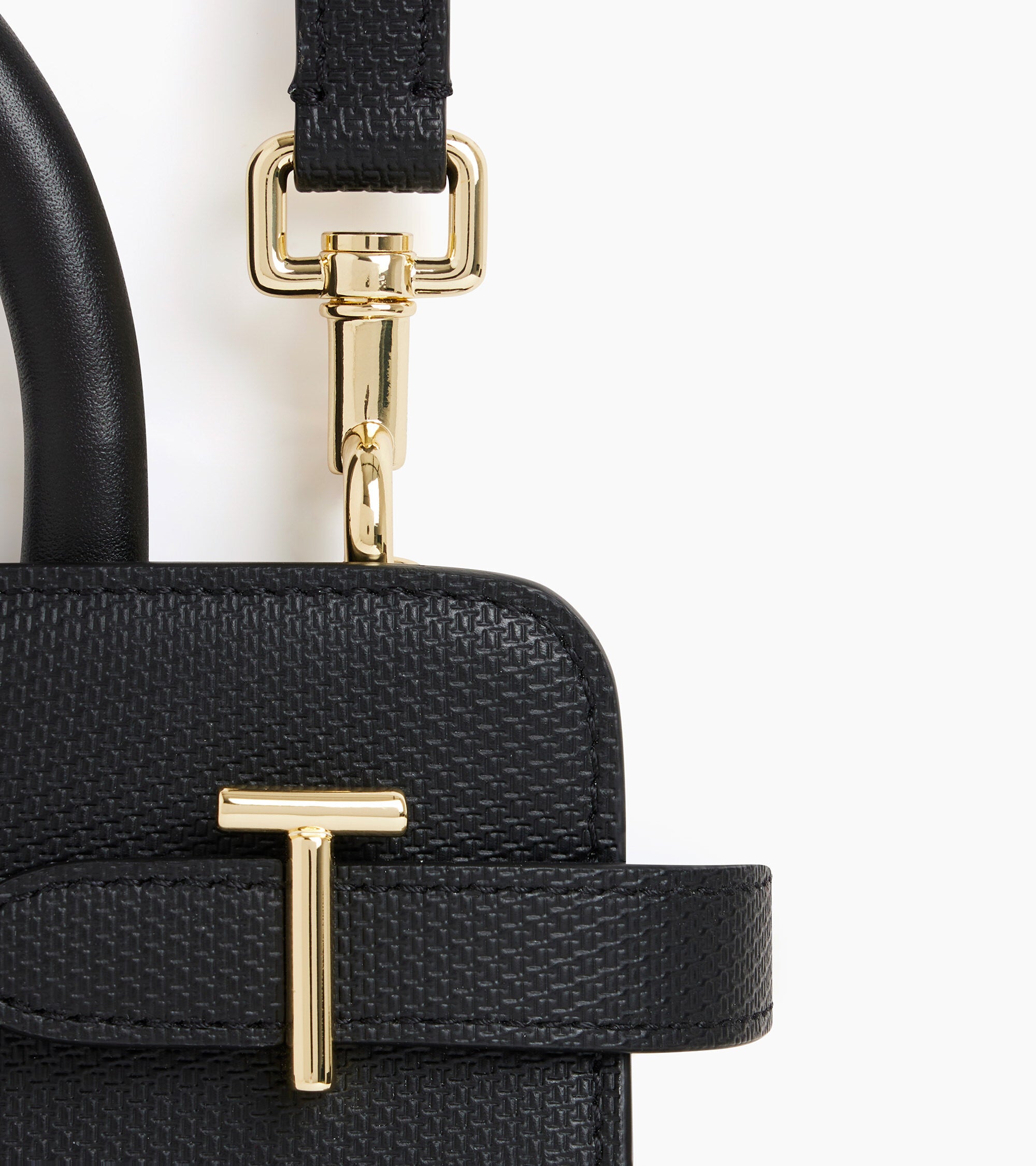 Kleine Handtasche Emilie aus T-Signaturleder mit Trageriemen