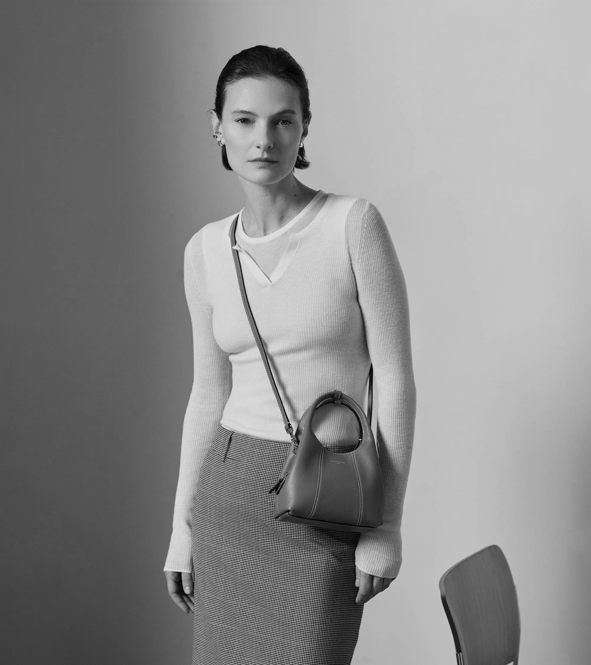 Juliette mini handbag in grained leather