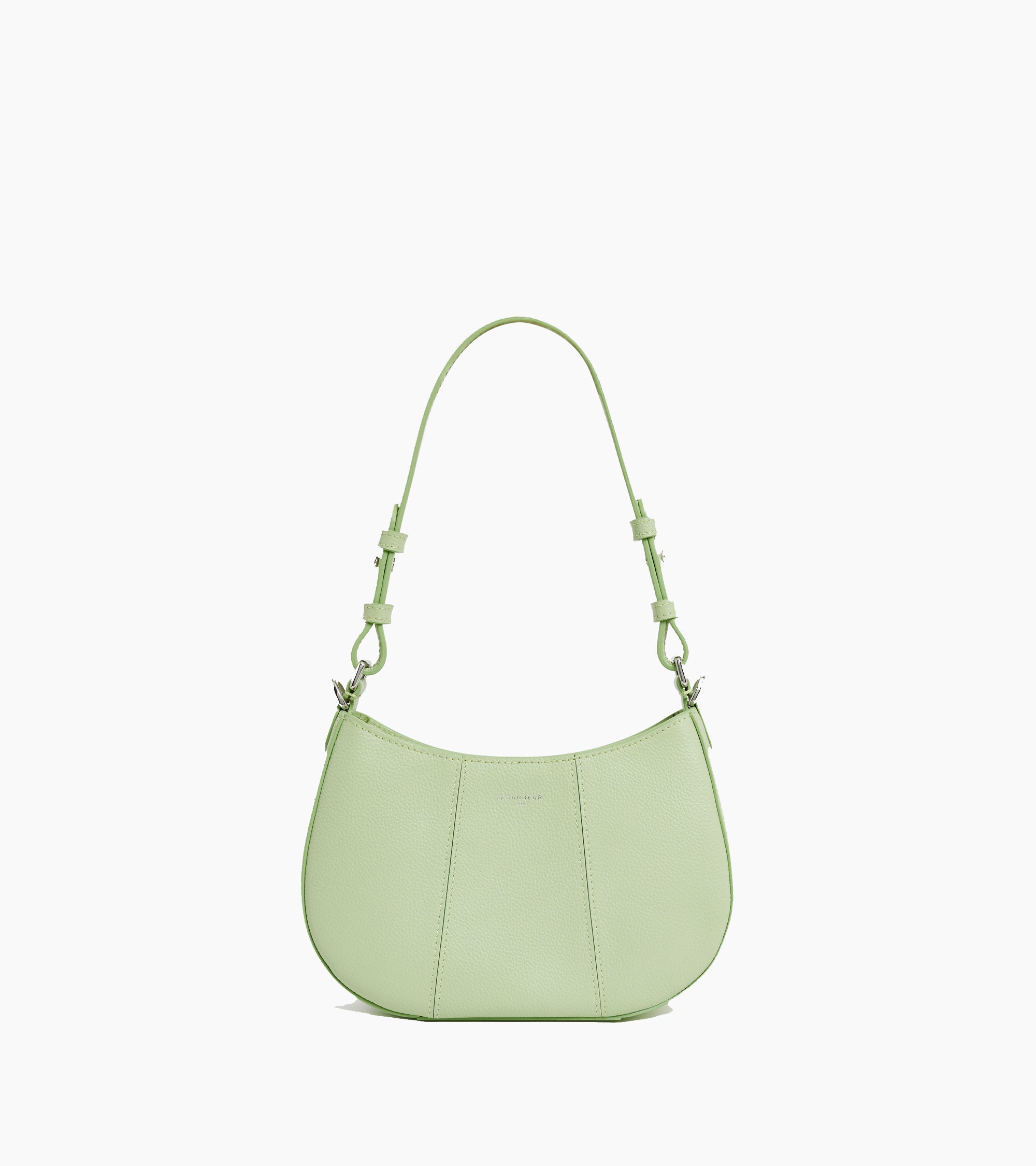 Bolso media luna pequeño Juliette de cuero granulado