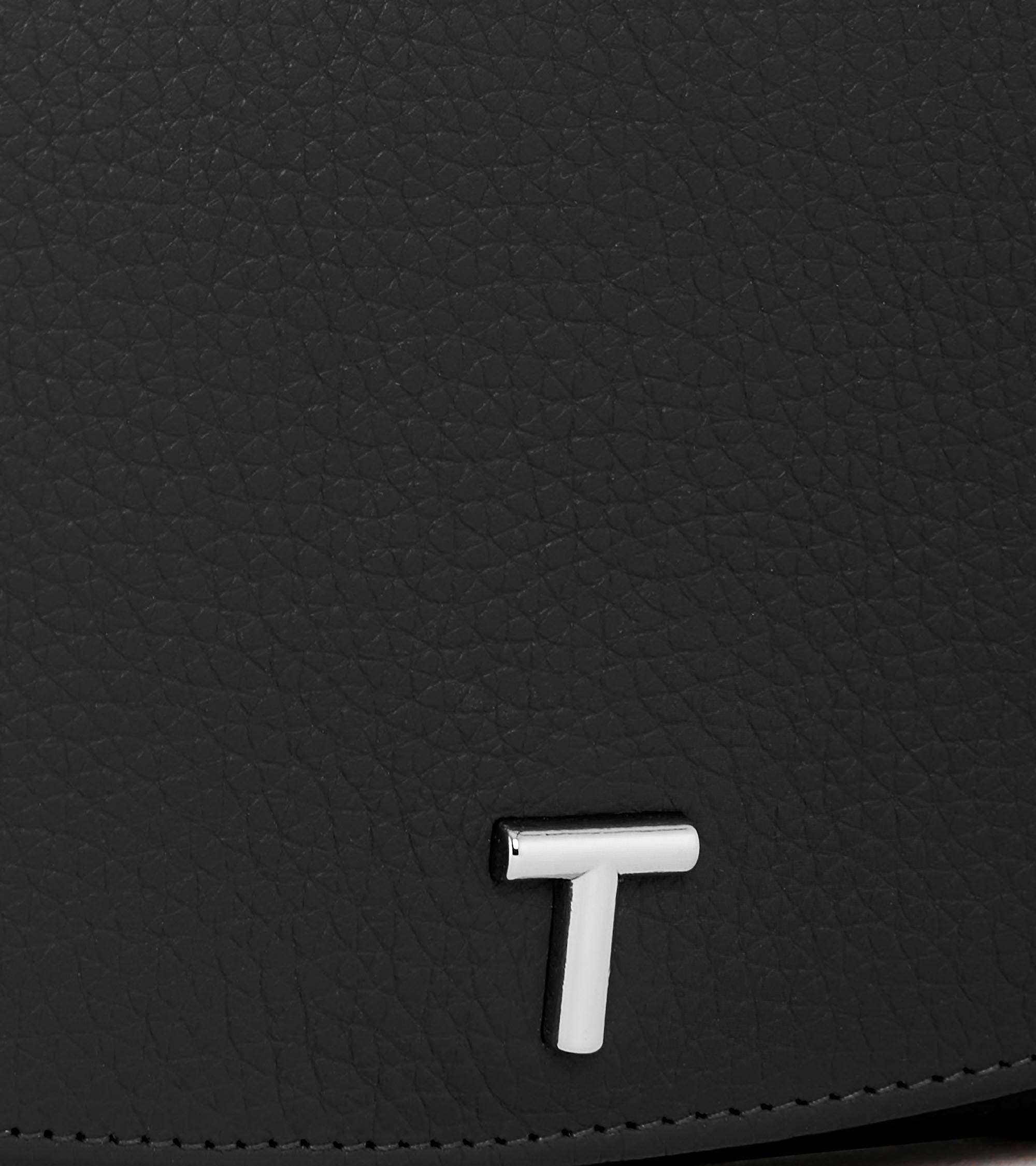 Grand portefeuille à rabat Romy en cuir grainé