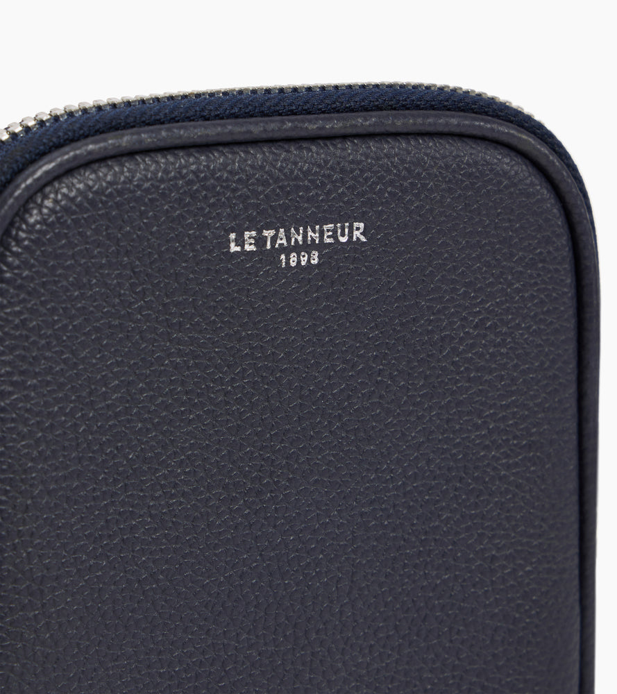 Handytasche aus genarbtem Leder