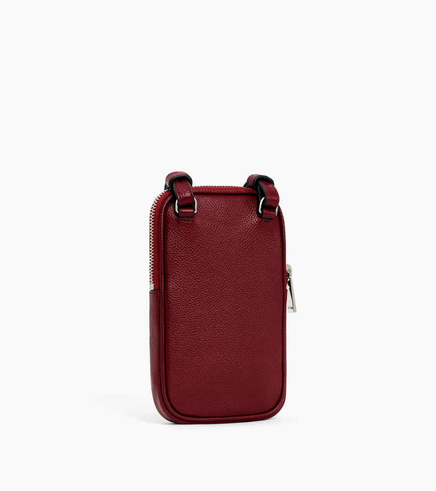 Handytasche aus genarbtem Leder