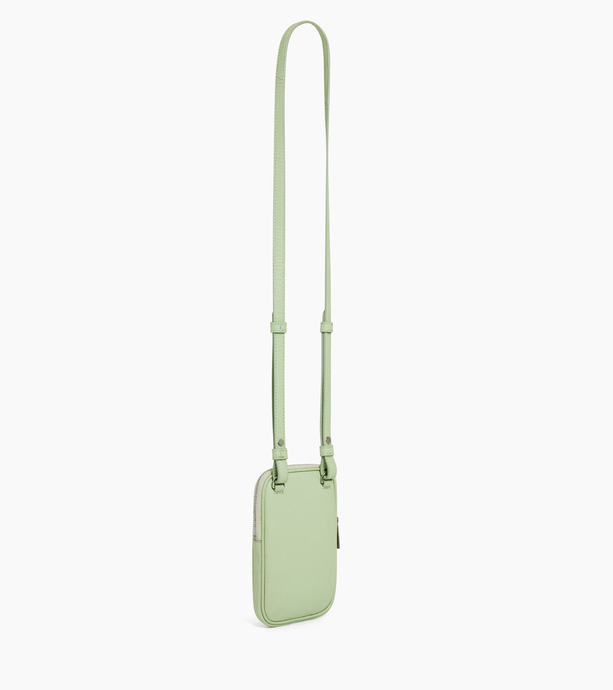 Bolso para móvil de cuero granulado