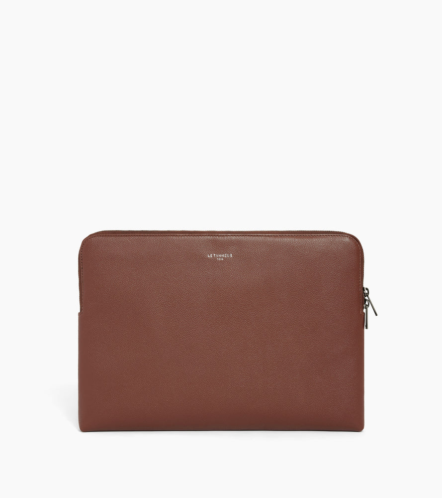 Bolso para portátil de 14" en cuero granulado