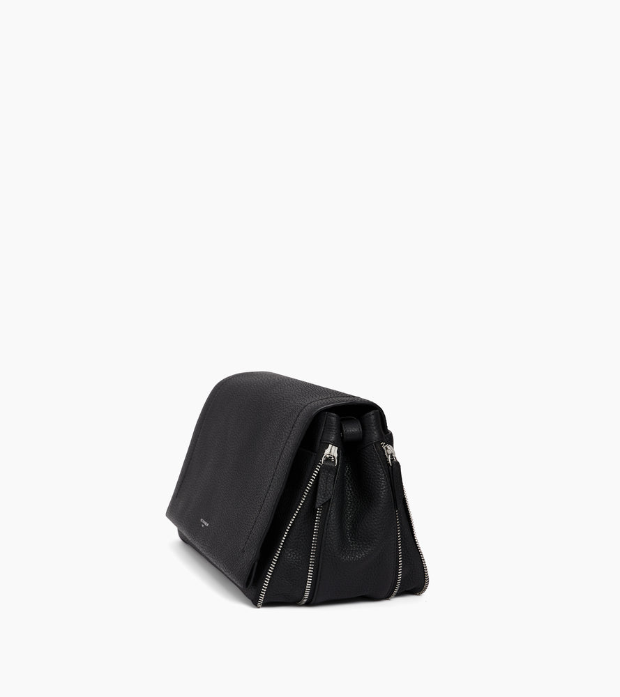 Aurore medium shoulder bag in grained leather