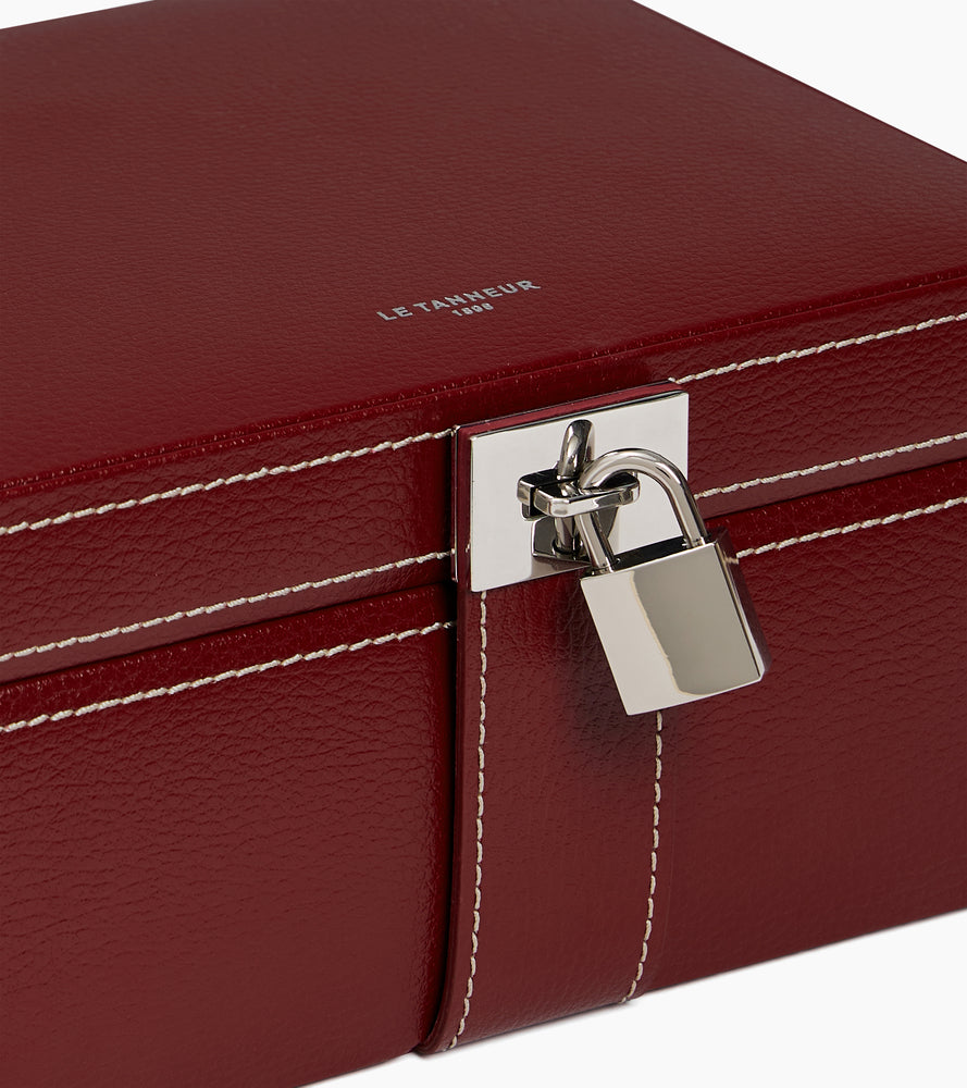 Boîte à bijoux moyen modèle en cuir