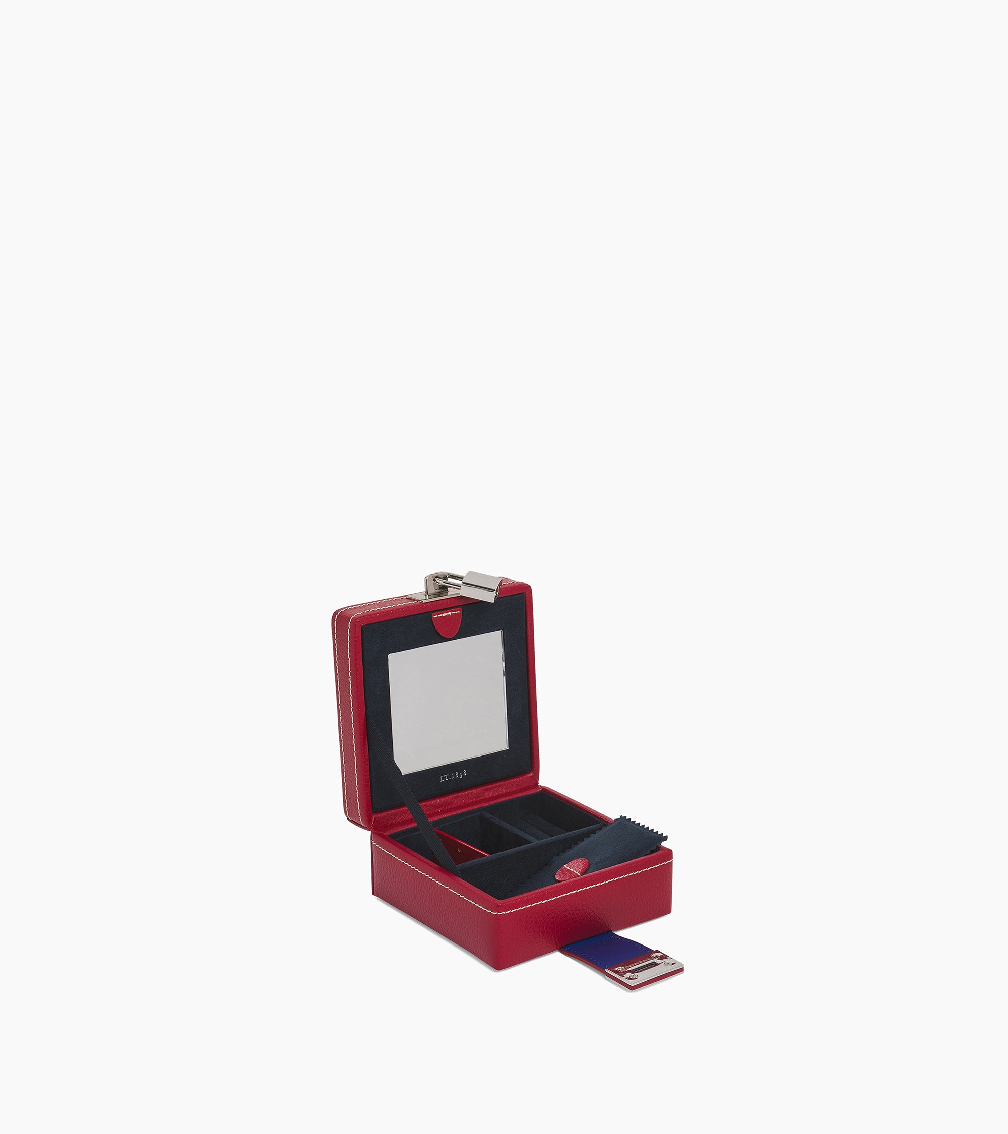 Kleiner Schmuckkasten aus Leder