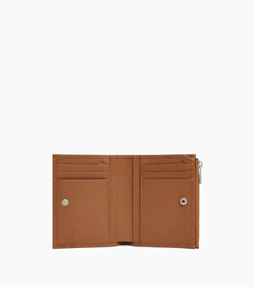Charles グレインレザー ファスナー付き ミディアム 財布