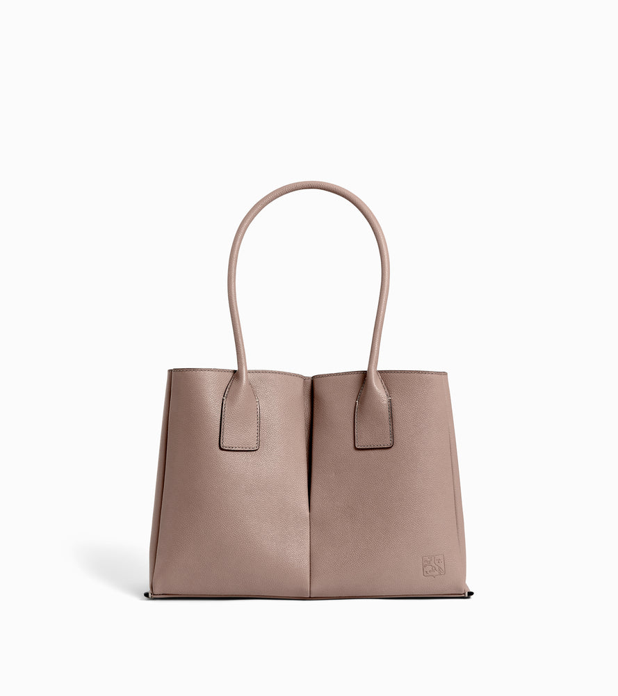 Großer Shopper Elena aus genarbtem Leder
