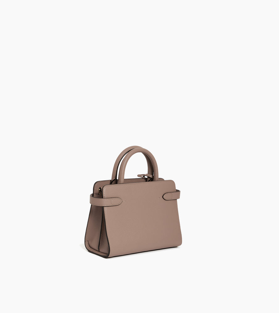Kleine Handtasche Emilie aus genarbtem Leder mit Trageriemen