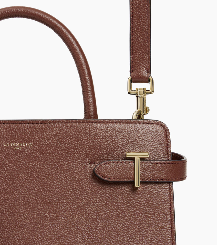 Bolso mediano Emilie de piel texturizada