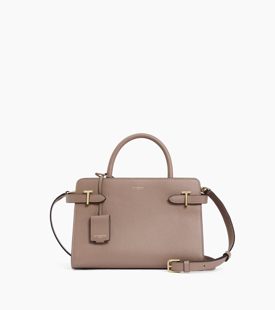 Mittelgroße Handtasche Emilie aus genarbtem Leder