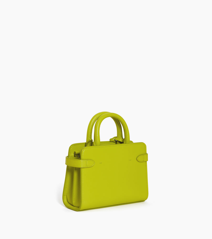 Mini-Handtasche Emilie aus Glattleder in Metallic-Look