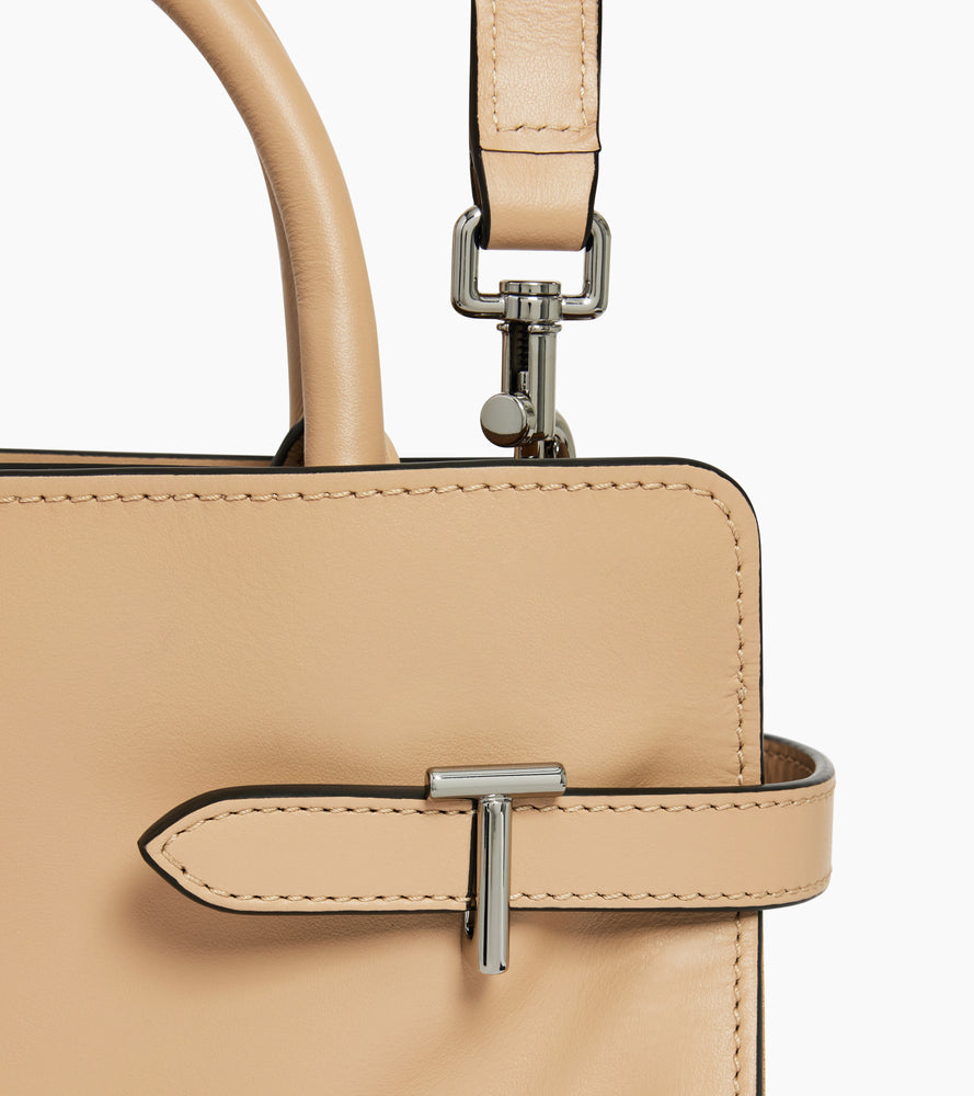 Bolso mediano modelo Emie de piel granulada y nobuk