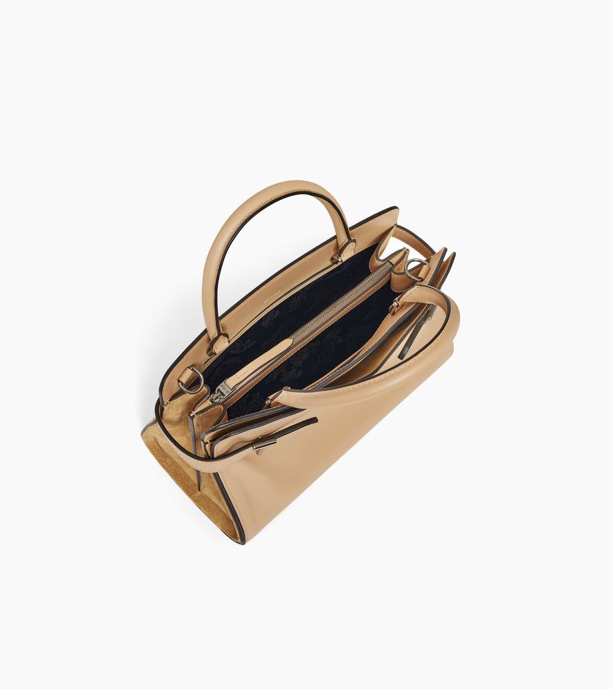 Bolso mediano modelo Emie de piel granulada y nobuk