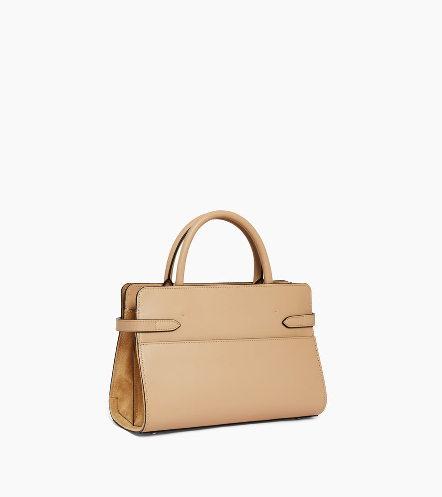 Bolso mediano modelo Emie de piel granulada y nobuk