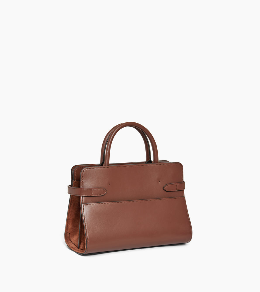 Bolso mediano modelo Emie de piel granulada y nobuk