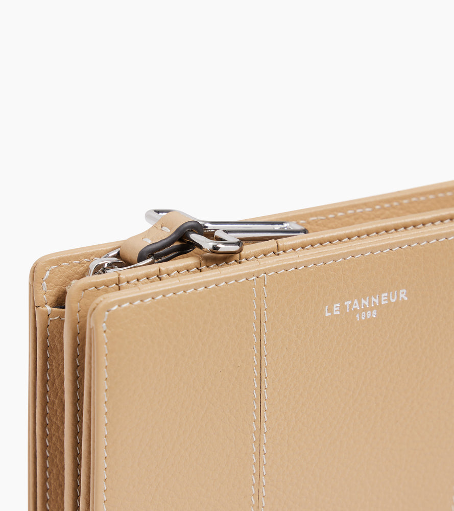 Cartera mediana modelo Juliette de cuero granulado
