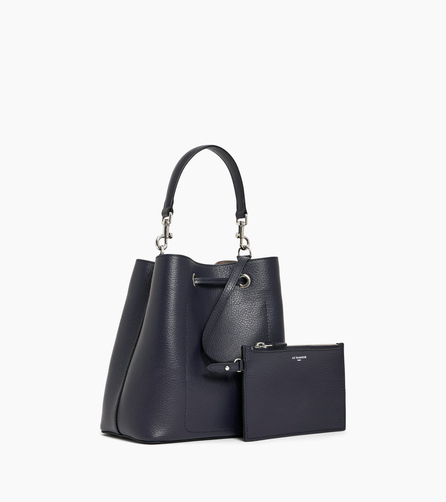 Bucket Bag Louise aus genarbtem Leder