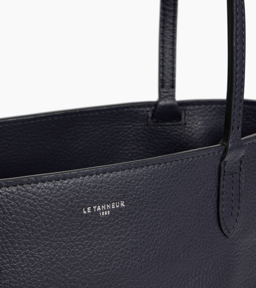 Kleine Tragetasche Louise aus genarbtem Leder