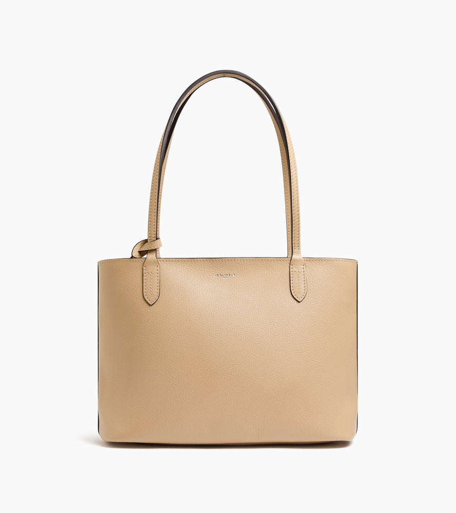 Petit sac cabas Louise en cuir grainé