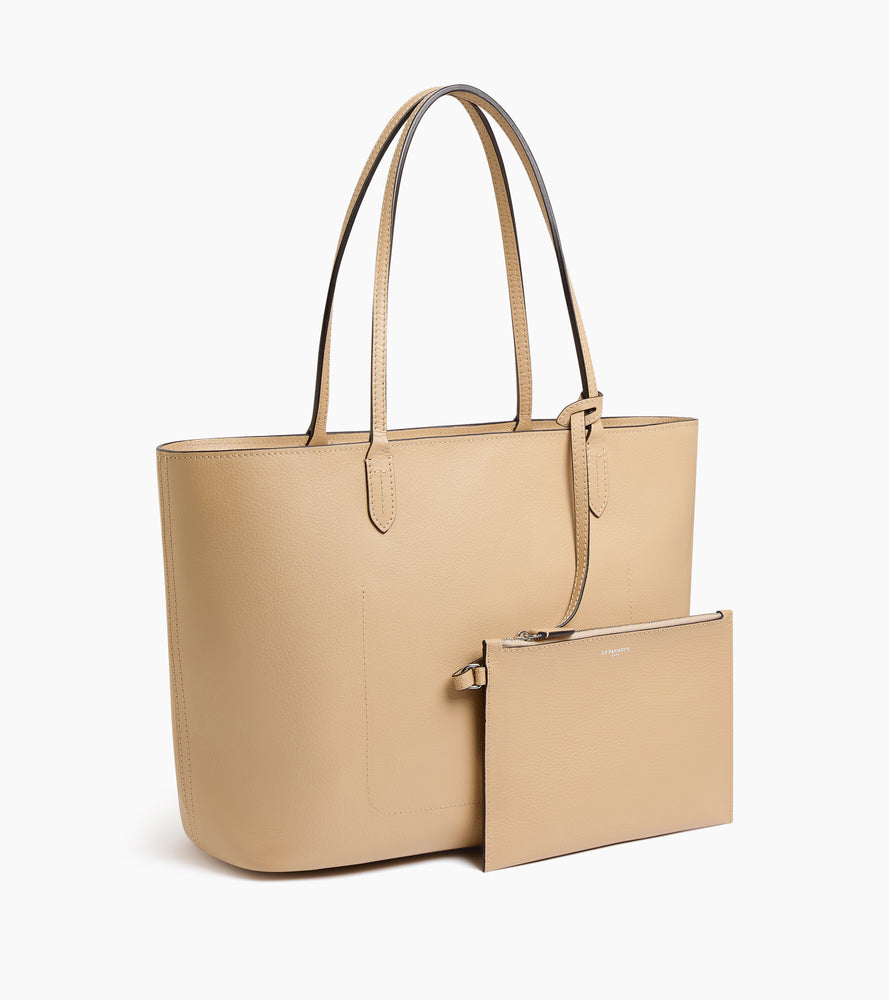 Bolso capazo grande Louise de piel texturizada
