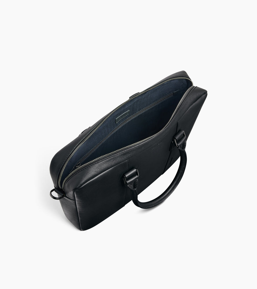 Marceau small 14" briefcase in grained leather