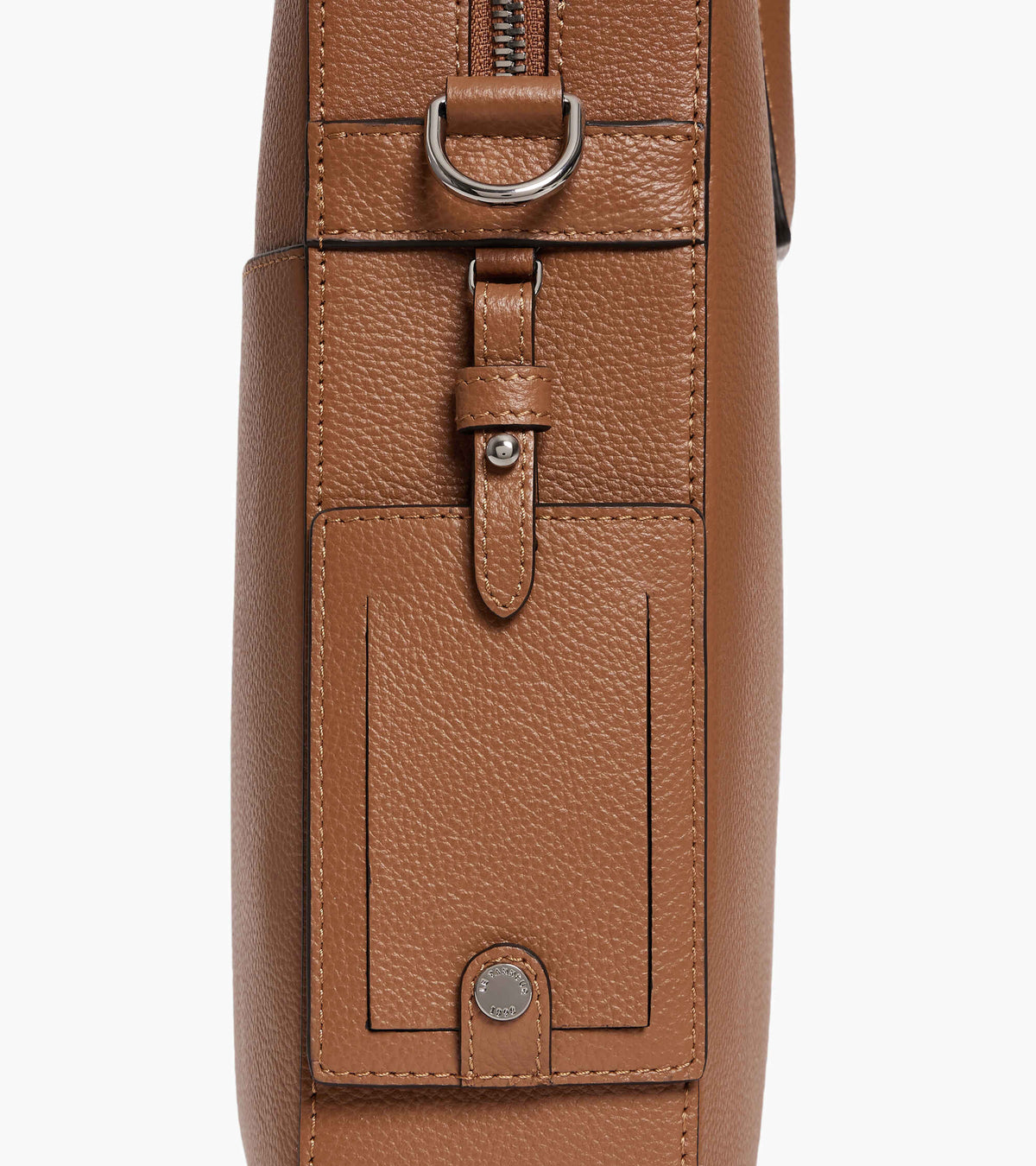 14"-Dokumententasche Emile aus genarbtem Leder
