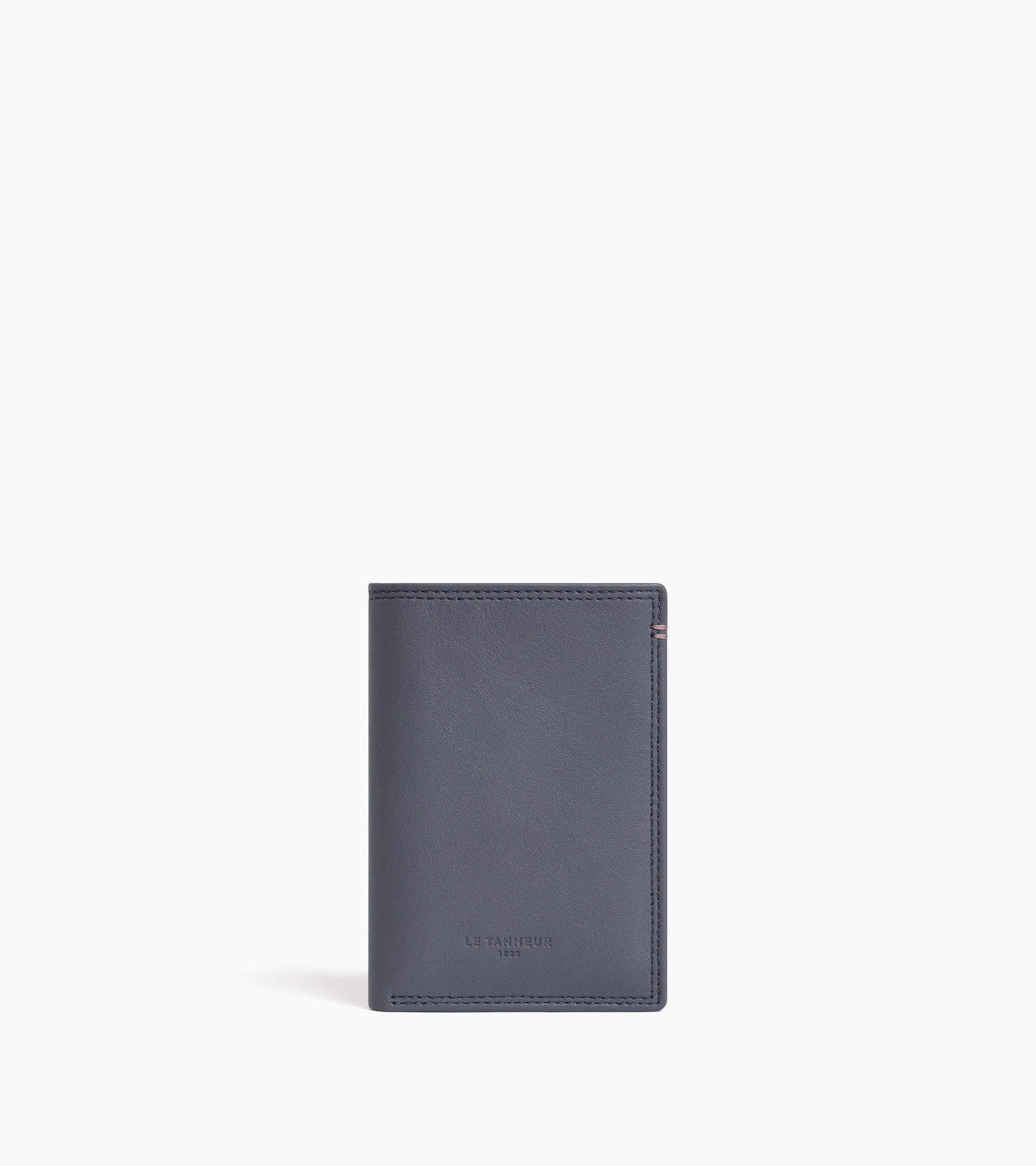 Martin vertical card holder in smooth leather
