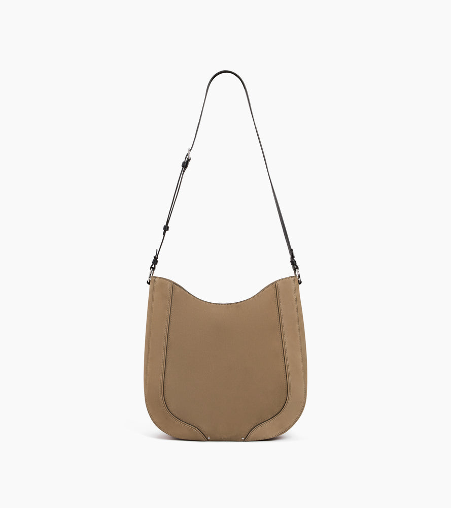 Sac hobo moyen modèle Ella en cuir lisse et nubuck