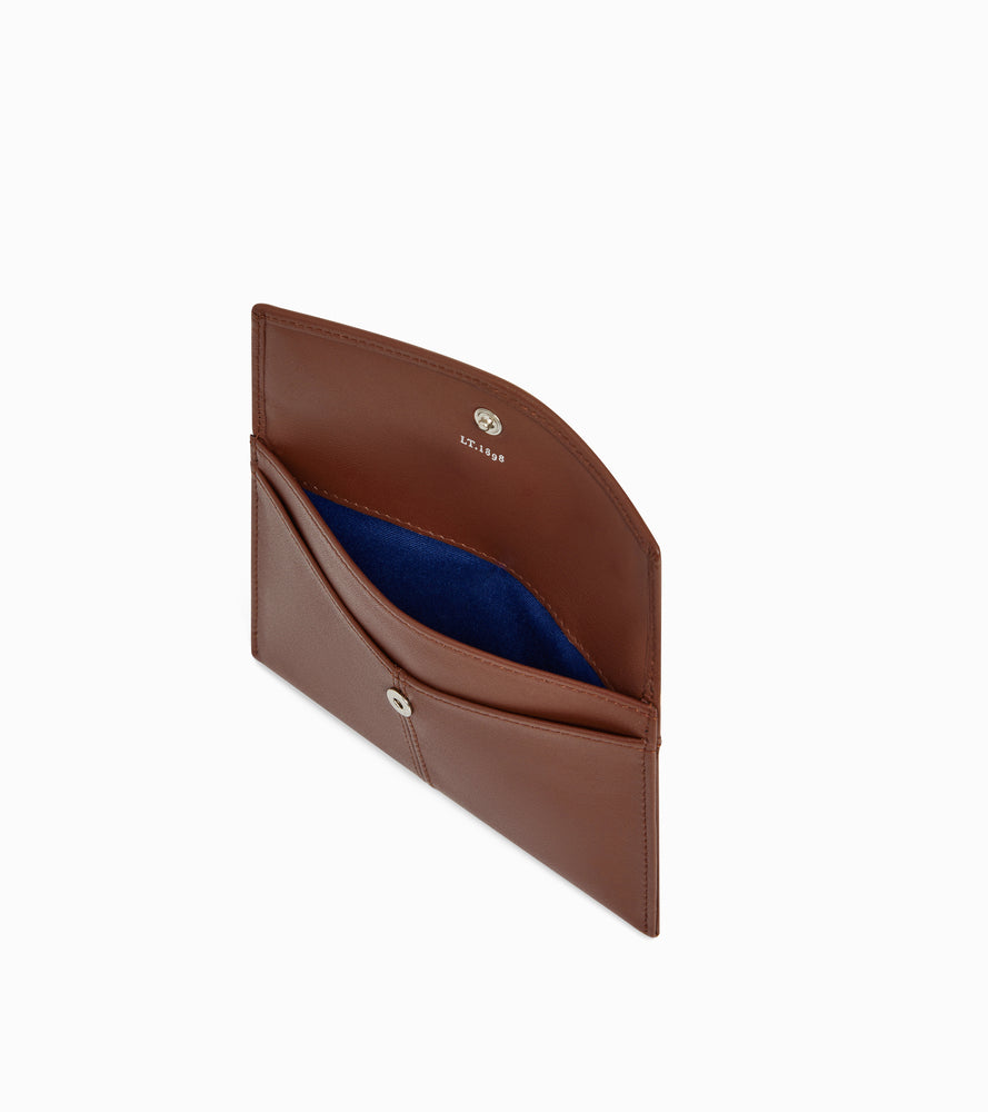 Cartera sobre mediana Charlotte de cuero liso