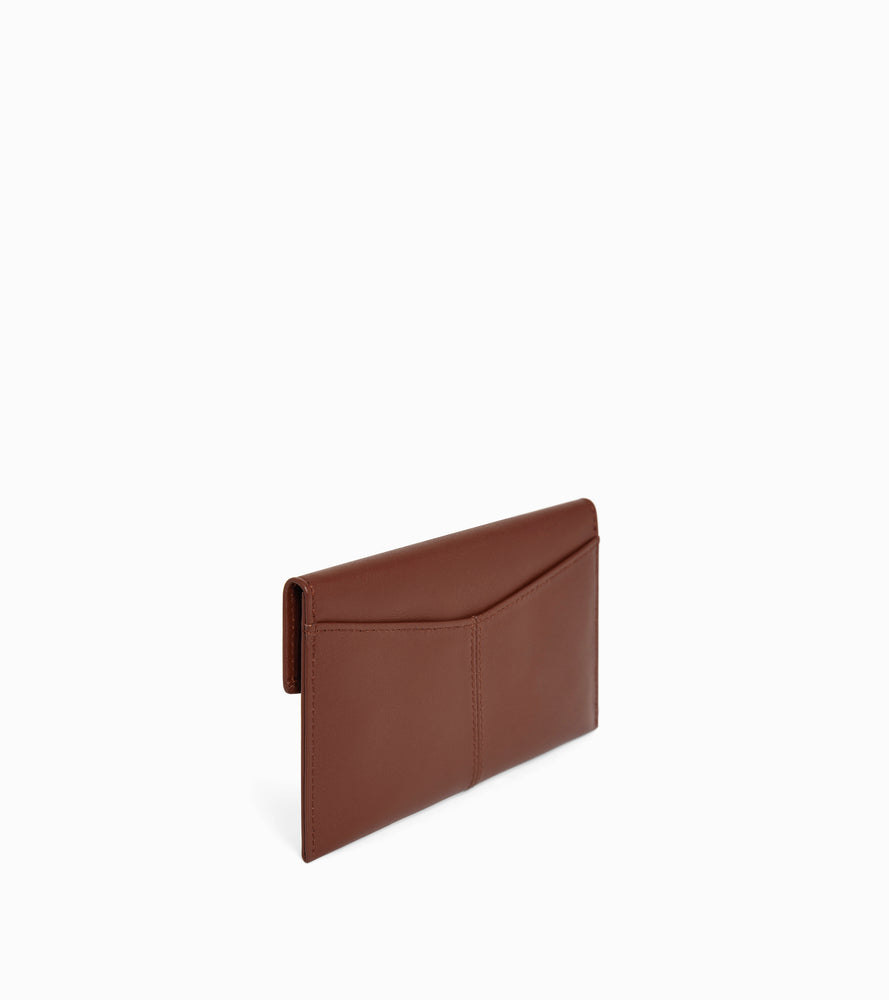 Cartera sobre mediana Charlotte de cuero liso
