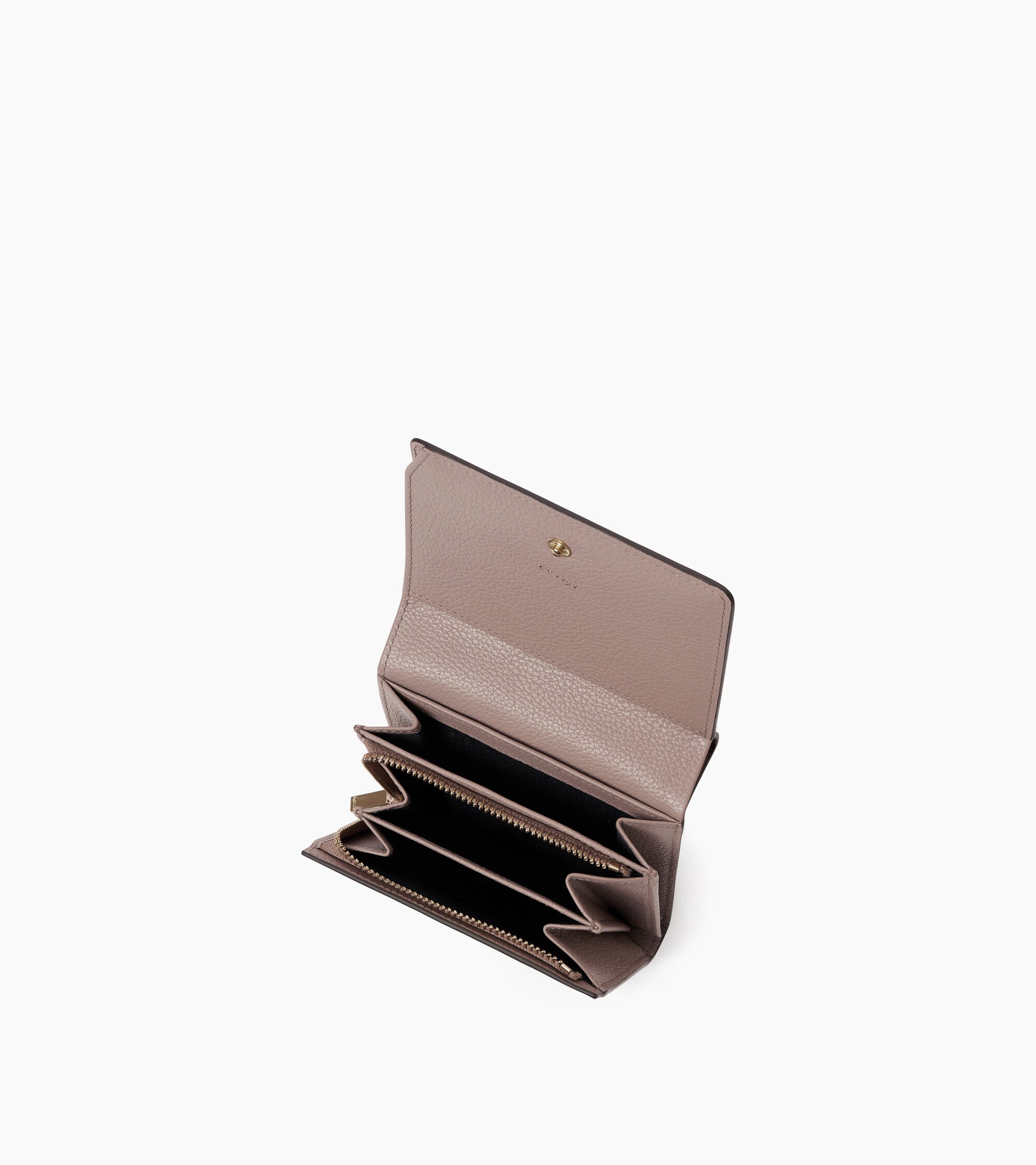 Kleine Brieftasche mit Klappe Louison aus genarbtem Leder