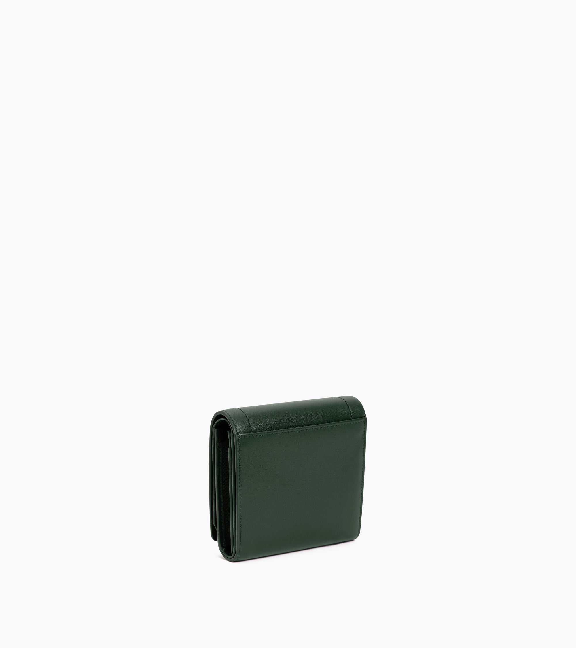Cartera pequeña con solapa Louison de piel lisa