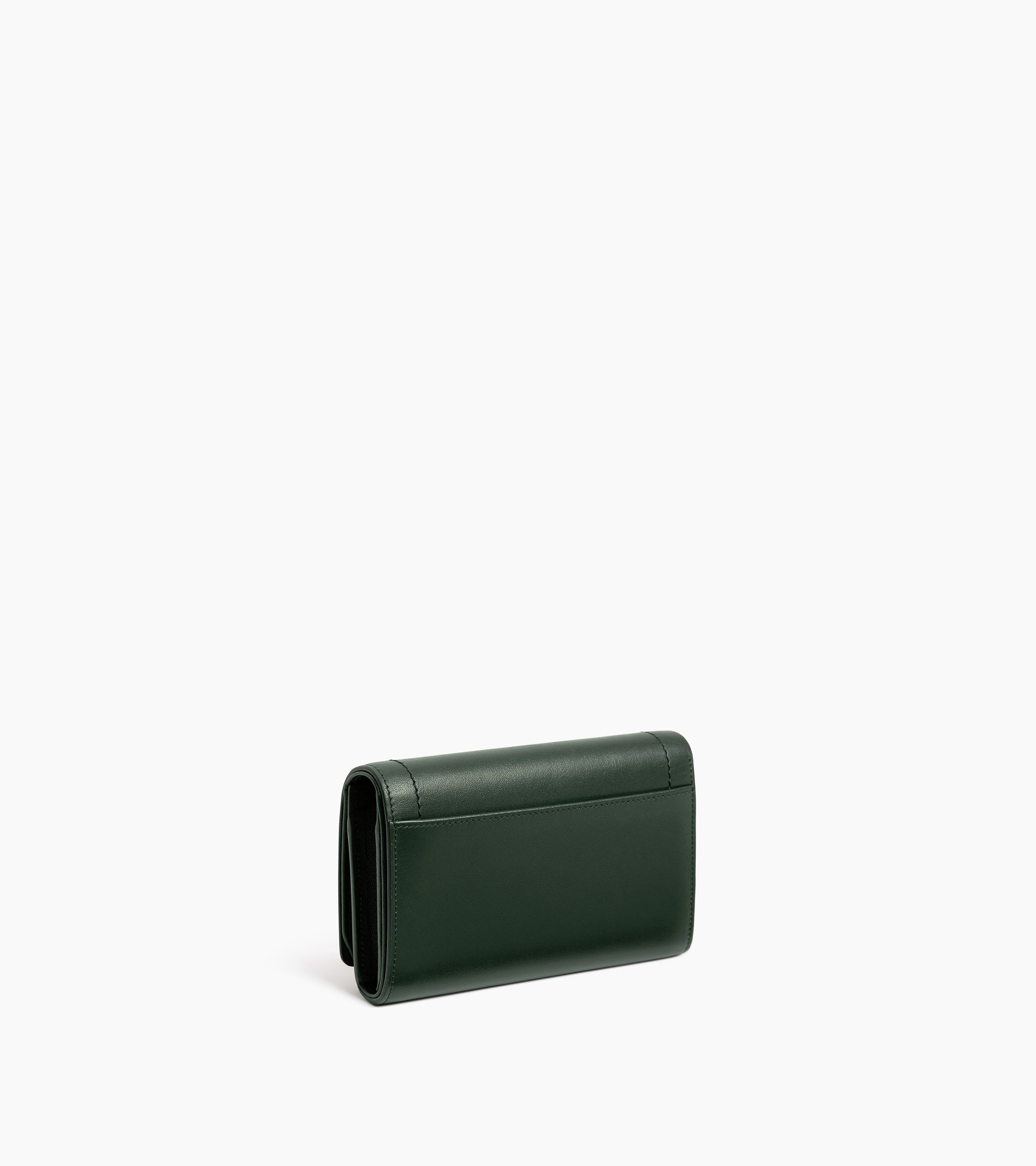 Cartera pequeña con solapa Louison de piel lisa