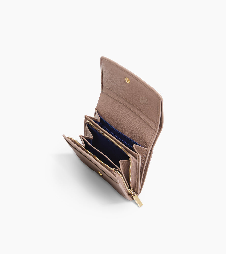 Klappbrieftasche Romy aus genarbtem Leder